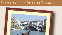 photo framing - dark wood