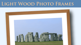 photo framing - light wood