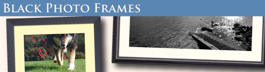 black photo frames
