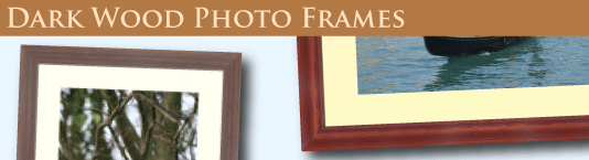 dark wood photo frames