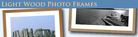 light wood photo frames
